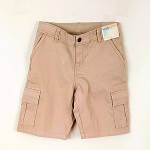 Thereabouts Boys Cargo Shorts 10 Florence Brown Stretch Fabric Adjustable Waist
